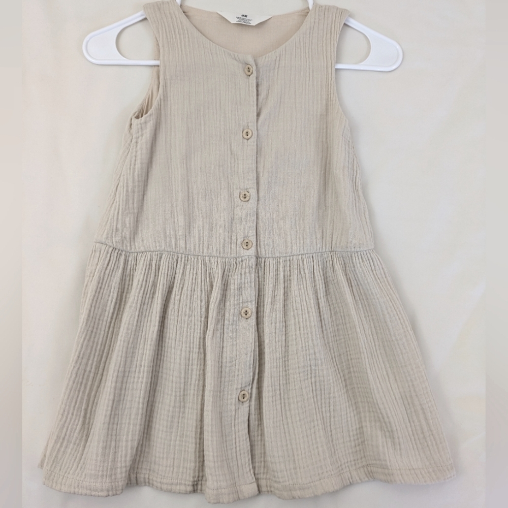 H&M Double Weave Cotton Dress ~ sz 4/5